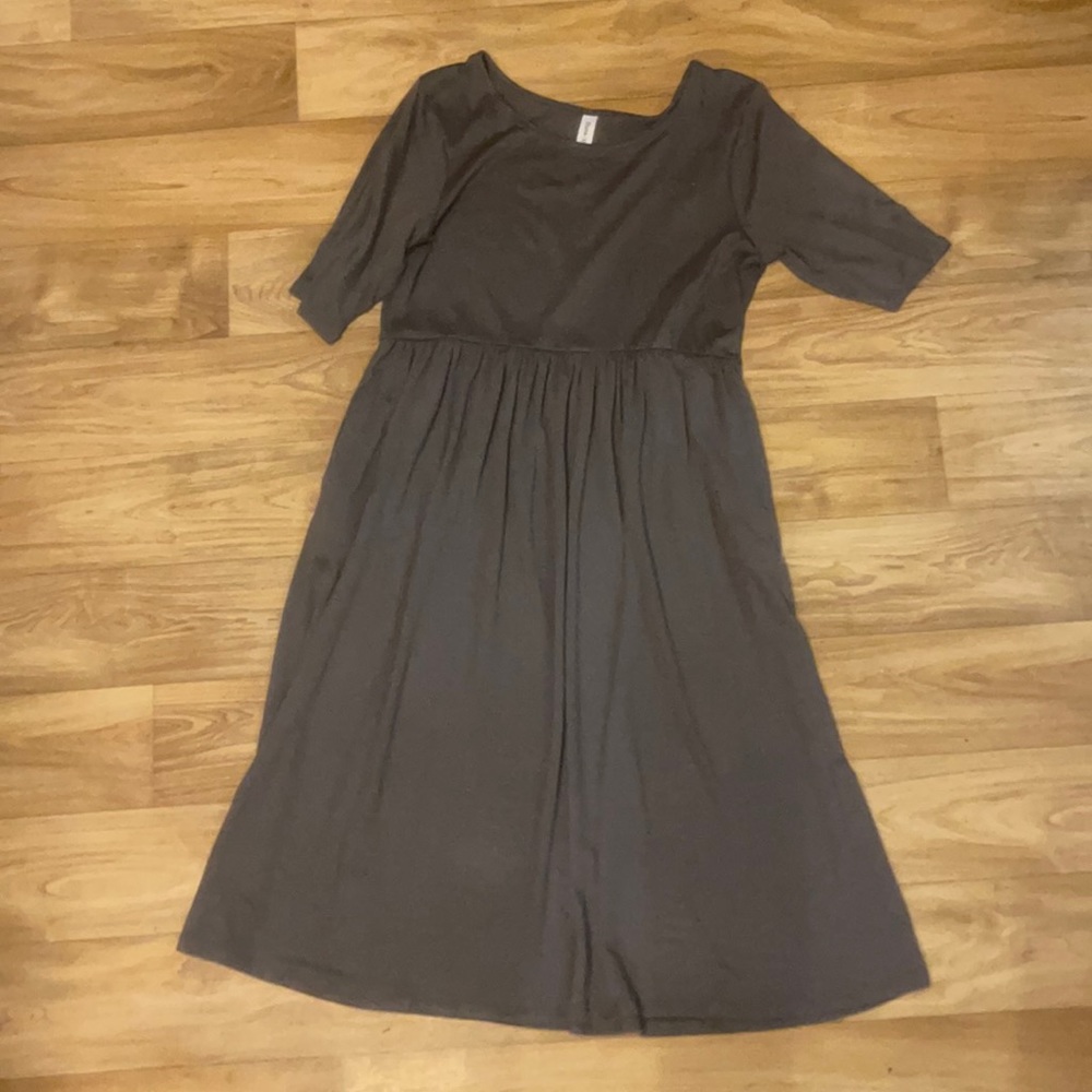 Gray midi dress size XL